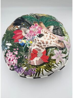Christian Lacroix Designers Guild Dona Jirafa Opiat Round Accent Pillow